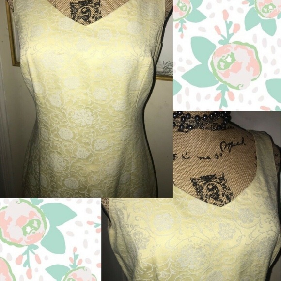 Vintage Isabel Ardee Floral Brocade Sheath Dress~8 - Picture 6 of 8